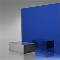 Blue Plexiglass Acrylic Mirror #2424