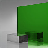 Green Plexiglass Acrylic Mirror #4647