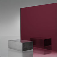 Red Plexiglass Acrylic Mirror #2423