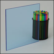 Fluorescent Blue Plexiglass