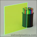 Fluorescent Green Plexiglass Acrylic Sheets