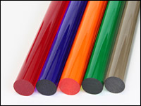Acrylic Rod Transparent Colors Extruded - Round