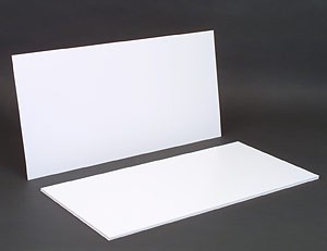 Mega Format White Polystyrene Flexible Plastic Board Sheet, Plastic Sheets for Crafts, 85 x 11 (020 Thick) Styrene Sheet, Plasticard, Craft